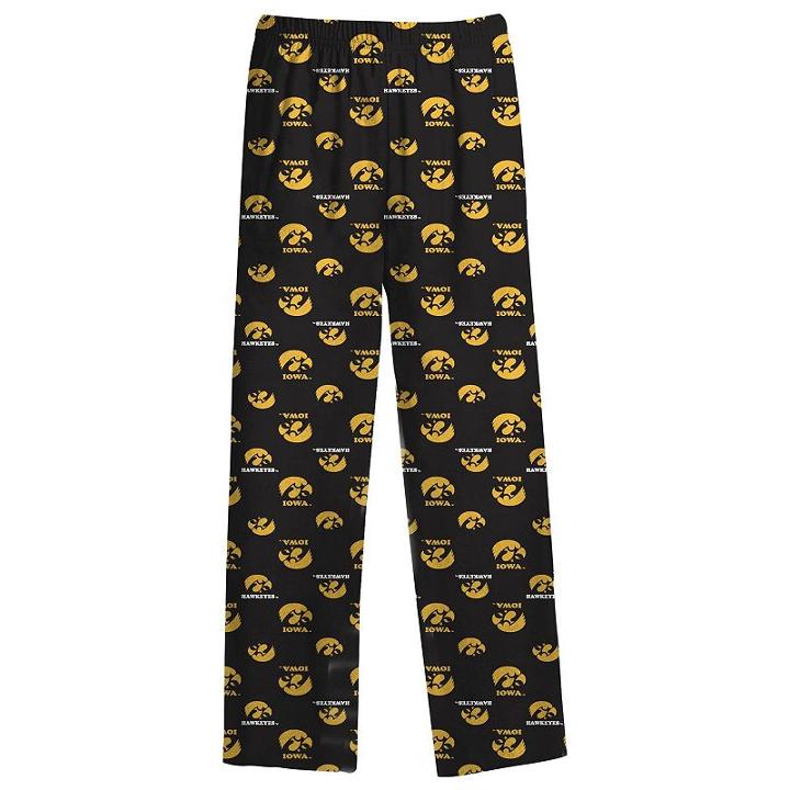 Boys 4-7 Iowa Hawkeyes Lounge Pants, Boy's, Size: L(7), Black