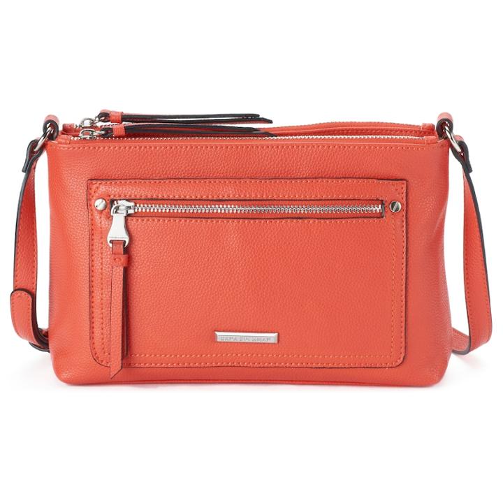Dana Buchman Curlew Double Entry Crossbody Bag, Women's, Lt Orange