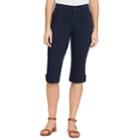 Petite Gloria Vanderbilt Bianca Skimmer Capris, Women's, Size: 10 Petite, Blue
