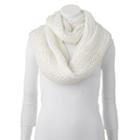 Keds Cable-knit Metallic Infinity Scarf, Women's, White