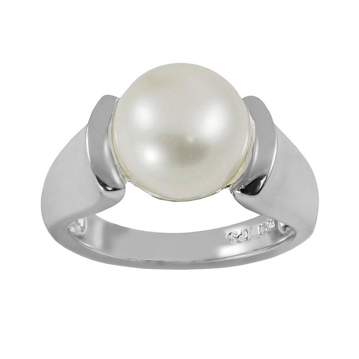 Sterling Silver Freshwater Cultured Pearl Ring, Women's, Size: 7, White