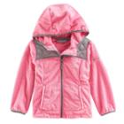 Girls 4-16 Free Country Lightweight Faux Fur Jacket, Size: 14, Light Red