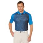 Men's Grand Slam Regular-fit Performance Golf Polo, Size: Large, Blue Other