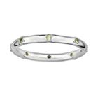 Stacks And Stones Sterling Silver Peridot Stack Ring, Women's, Size: 10