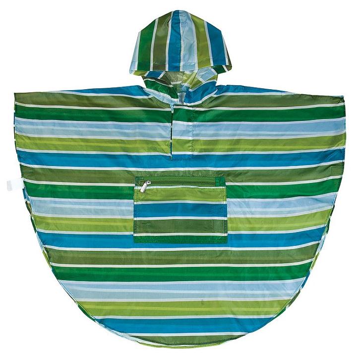 Wildkin Cool Stripes Poncho - Kids 4-7, Kids Unisex, Size: S(4-7), Green