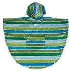 Wildkin Cool Stripes Poncho - Kids 4-7, Kids Unisex, Size: S(4-7), Green