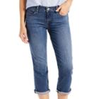 Women's Levi's&reg; Classic Cuffed Capri Jeans, Size: 8/29, Med Blue