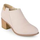 Journee Collection Miley Women's Ankle Boots, Girl's, Size: Medium (9), Natural