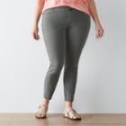 Plus Size Sonoma Goods For Life&trade; Clean Twill Skinny Pants, Women's, Size: 22 W, Grey