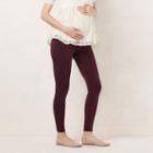 Maternity Lc Lauren Conrad Solid Leggings, Women's, Size: S-mat, Red