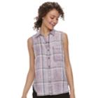 Juniors' So&reg; Sleeveless Shirt, Teens, Size: Xl, Lt Purple