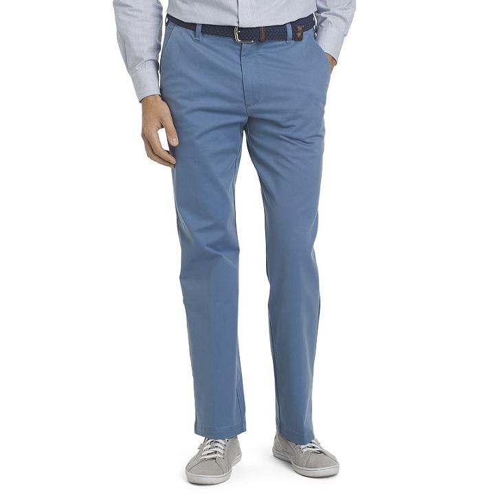 Men's Izod Straight-fit Performance Plus Flat-front Chino Pants, Size: 38x29, Blue Other