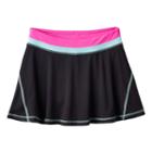 Girls 7-16 & Plus Size So&reg; Contrast Stitching Skort, Girl's, Size: 14, Black