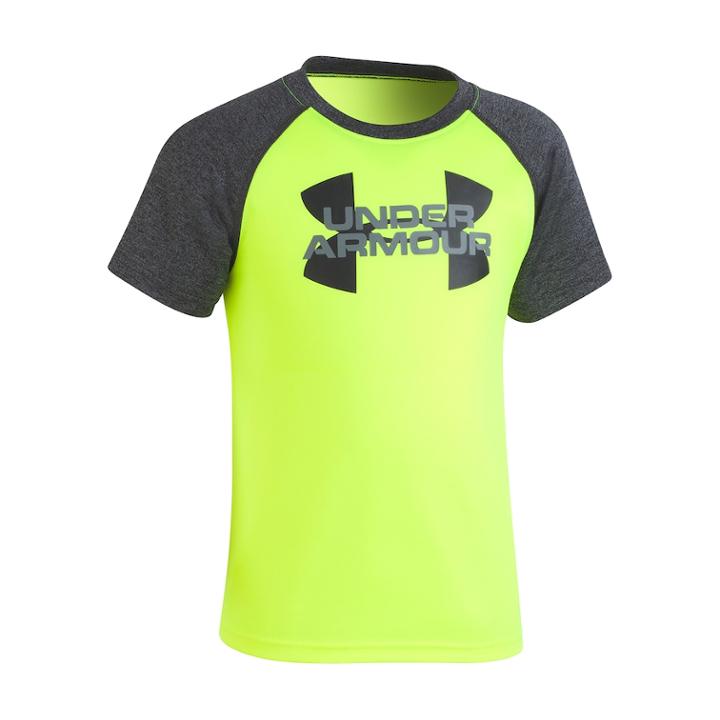 Boys 4-7 Under Armour Logo Raglan Graphic Tee, Size: 6, Brt Yellow