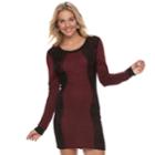 Juniors' Trixxi Lace Bodycon Sweater Dress, Teens, Size: Large, Dark Red