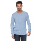 Men Apt. 9&reg; Wool-blend Merino V-neck Sweater, Size: Xl, Blue