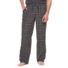 Big & Tall Croft & Barrow&reg; Plaid Flannel Lounge Pants, Men's, Size: L Tall, Grey