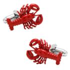 Lobster Cuff Links, Men's, Red