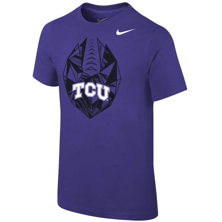 Boys 8-20 Nike Tcu Horned Frogs Football Icon Tee, Size: Xl 18-20, Purple
