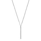 Long Stick Pendant Necklace, Women's, Silver