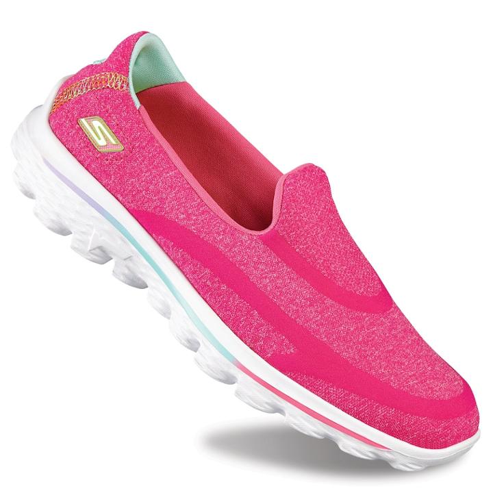 Skechers Gowalk 2 Super Sock Girls' Walking Shoes, Size: 6, Turquoise/blue (turq/aqua)