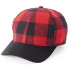Women's So&reg; Buffalo Plaid Baseball Cap, Red
