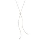 Lc Lauren Conrad Butterfly Y Necklace, Women's, White