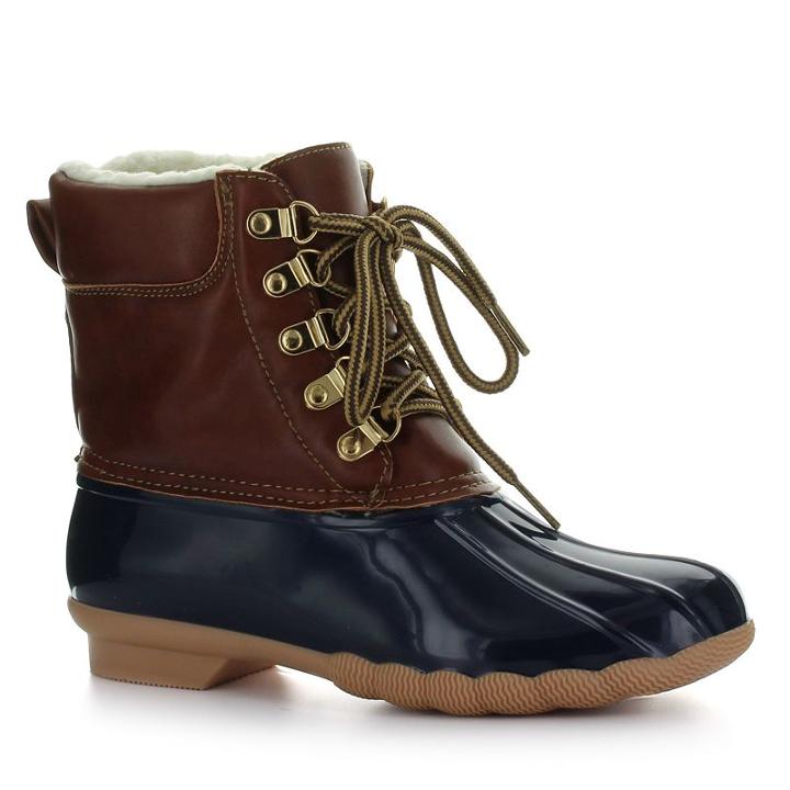 Seven7 J-hawk Women's Waterproof Duck Boots, Girl's, Size: 6, Blue (navy)