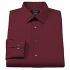 Men's Apt. 9&reg; Extra-slim Solid Stretch Dress Shirt, Size: 15.5-32/33, Dark Red