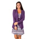 Women's Soybu Exhale Open Back Yoga Wrap, Size: Large, Purple