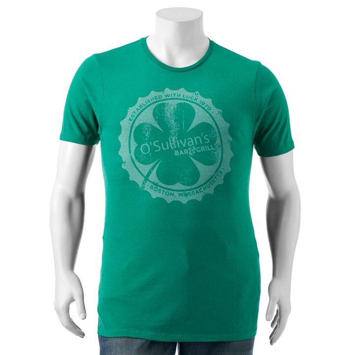 Big & Tall Sonoma Goods For Life&trade; O'sullivan's Bar & Grill Tee, Men's, Size: L Tall, Med Green