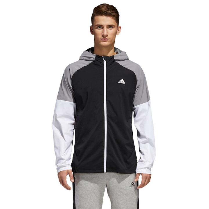 Men's Adidas Woven Jacket, Size: Medium, Black