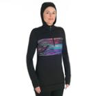 Women's Snow Angel Chami Fleece-lined Base Layer Hoodie, Size: Regular, Black
