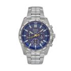 Pulsar Men's On The Go Stainless Steel Solar Chronograph Watch - Pz5001, Silver