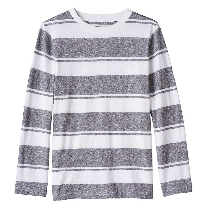 Boys 8-20 Urban Pipeline&reg; Striped Crew Tee, Size: Medium, White