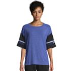 Women's Champion Gym Issue Football Tee, Size: Small, Med Blue