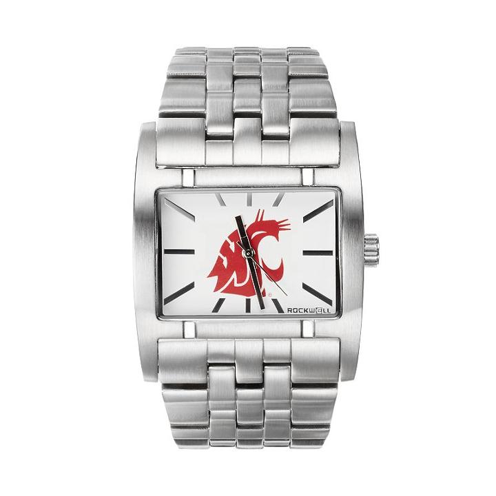 Rockwell Washington State Cougars Apostle Stainless Steel Watch - Men, Silver