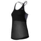 Women's New Balance Nb Ice Hybrid Racerback Running Tank, Size: Xs, Black