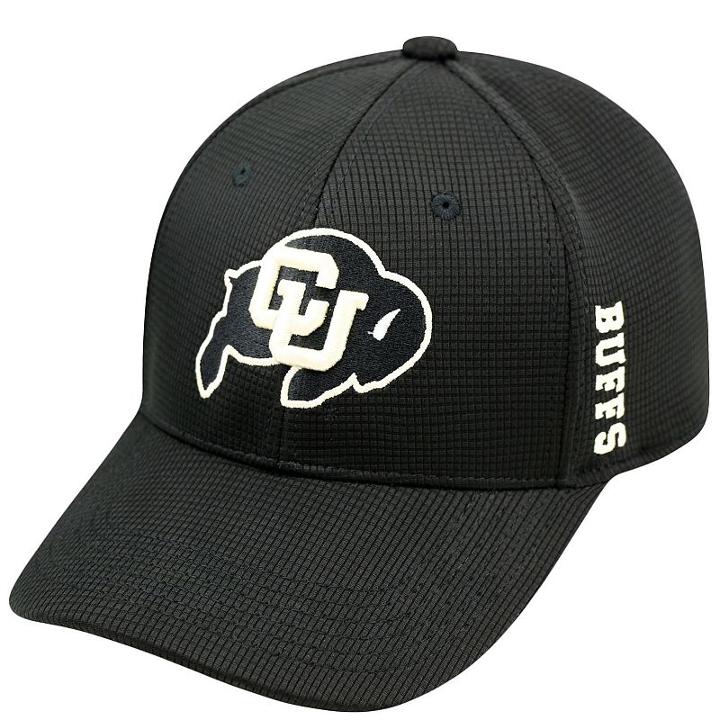 Adult Colorado Buffaloes Booster Plus Memory-fit Cap, Men's, Black