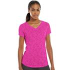 Tek Gear, Women's &reg; Burnout Yoga Tee, Size: Medium, Med Pink