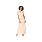 Chaps Chiffon Evening Gown - Women's, Size: 16, Pink