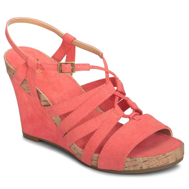A2 By Aerosoles Poppy Plush Women's Wedge Sandals, Size: Medium (10.5), White