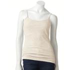 Women's Sonoma Goods For Life&trade; Everyday Scoopneck Camisole, Size: Xs, Beige Oth