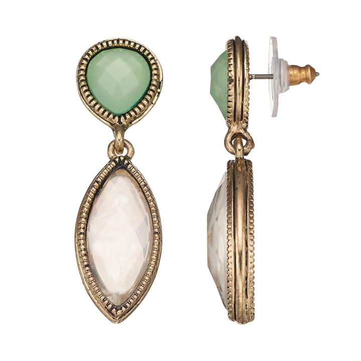 Napier Geometric Drop Earrings, Women's, Multicolor