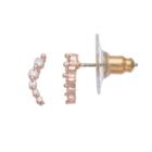 Lc Lauren Conrad Graduated Round Nickel Free Stud Earrings, Women's, Pink Other