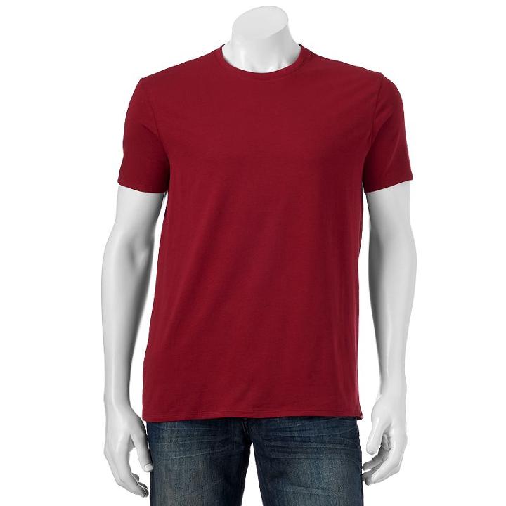 Men's Apt. 9 Solid Tee, Size: Medium, Red