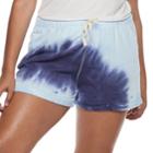 Juniors' Plus Size So&reg; Roll Cuff French Terry Shorts, Teens, Size: 1xl, Dark Blue