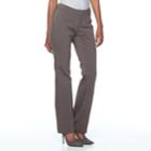 Women's Apt. 9&reg; Torie Modern Fit Straight-leg Dress Pants, Size: 16, Grey