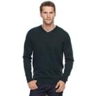 Big & Tall Apt. 9&reg; Regular-fit Wool-blend Merino Sweater, Men's, Size: Xxl Tall, Dark Green