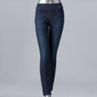 Women's Simply Vera Vera Wang Pull-on Skinny Jeans, Size: 16 Short, Dark Blue
